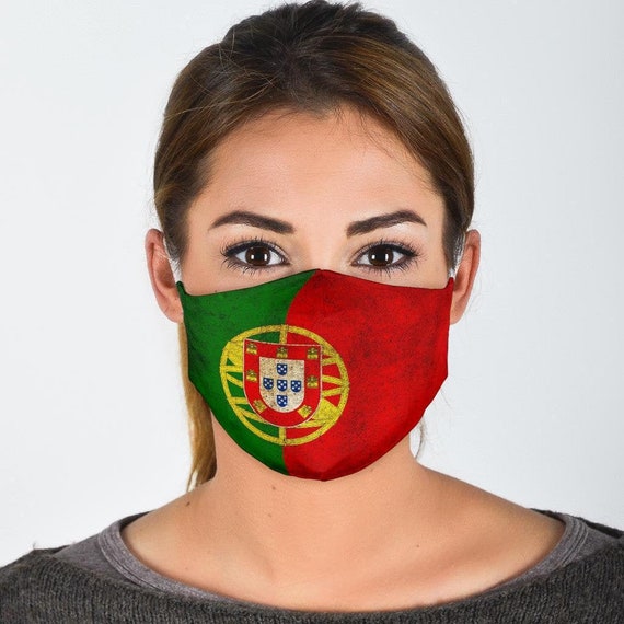 Portuguese Flag Face Mask Eco Friendly Mask Portuguese Flag Etsy