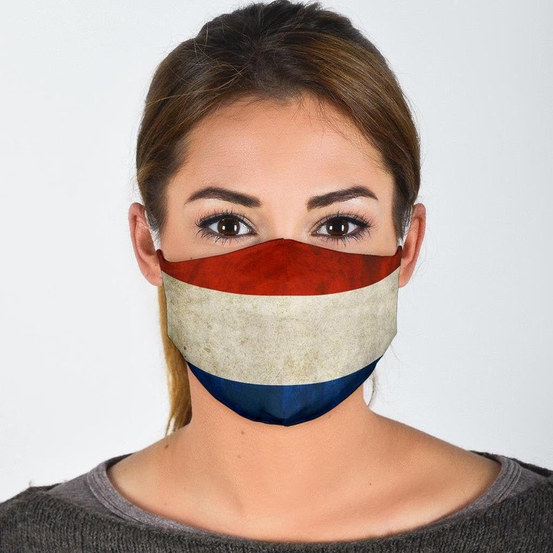 Dutch Flag Face Mask Eco Friendly Mask Netherlands Flag Etsy