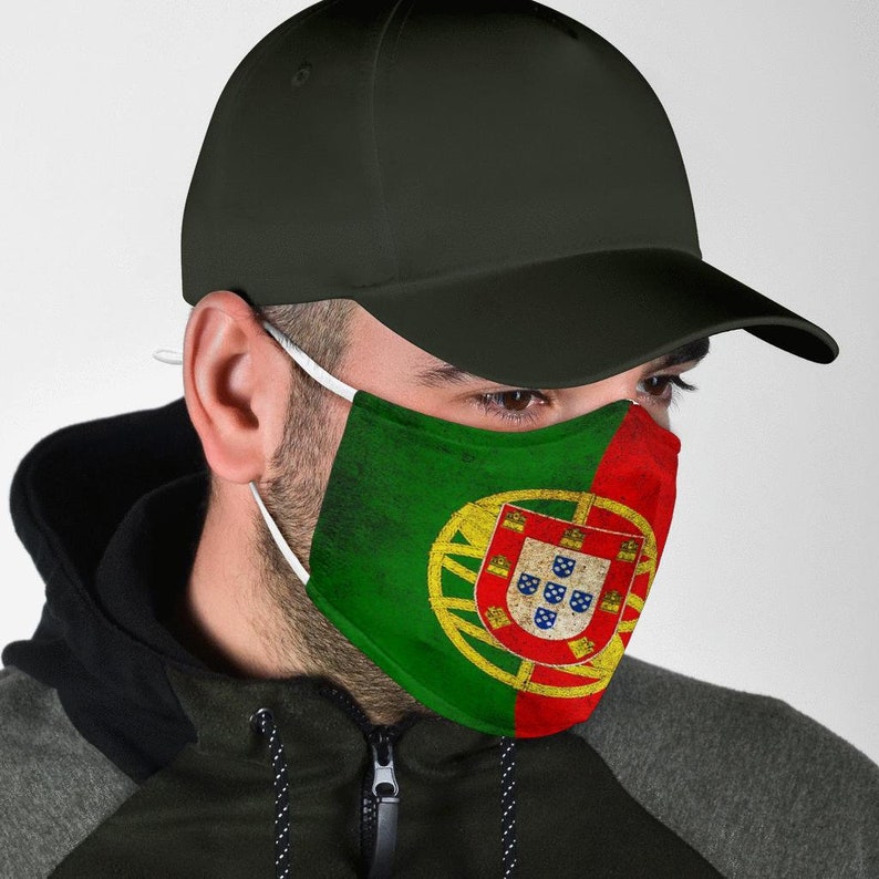 Portuguese Flag Face Mask Eco Friendly Mask Portuguese Flag Etsy