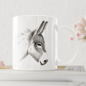 Becher mit Esel, Tasse mit Lieblingstier, Geschenk, Mitbringsel, Überraschung