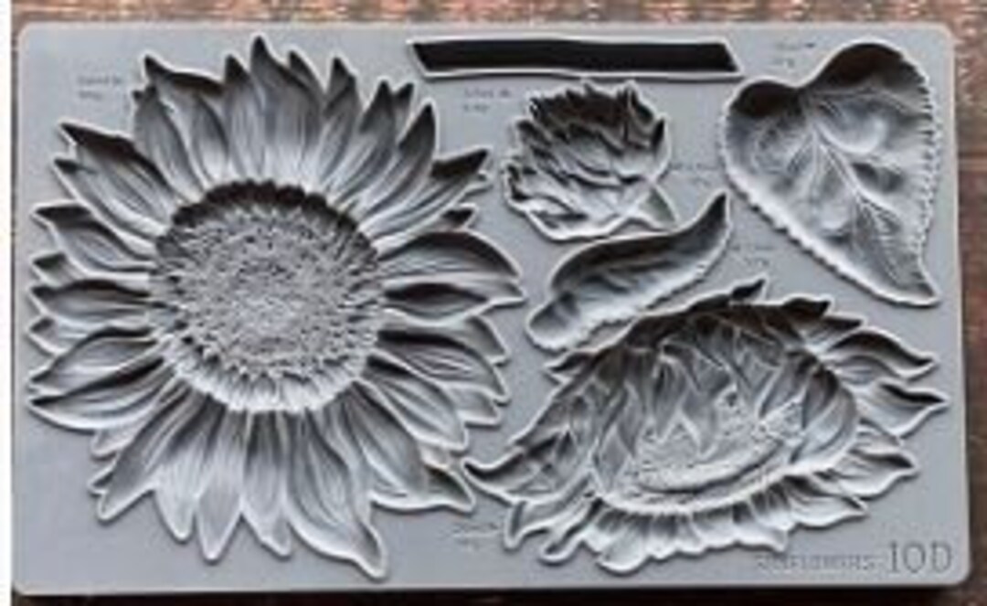 Sunflowers 6x10 Decor Mould by Iron Orchid Designs - Etsy