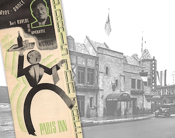 Vintage Menu, Paris Inn, Souvenir Menu, Restaurant Ephemera, Vintage Advertising, Vintage Los Angeles, Historic Restaurant, Movie Stars