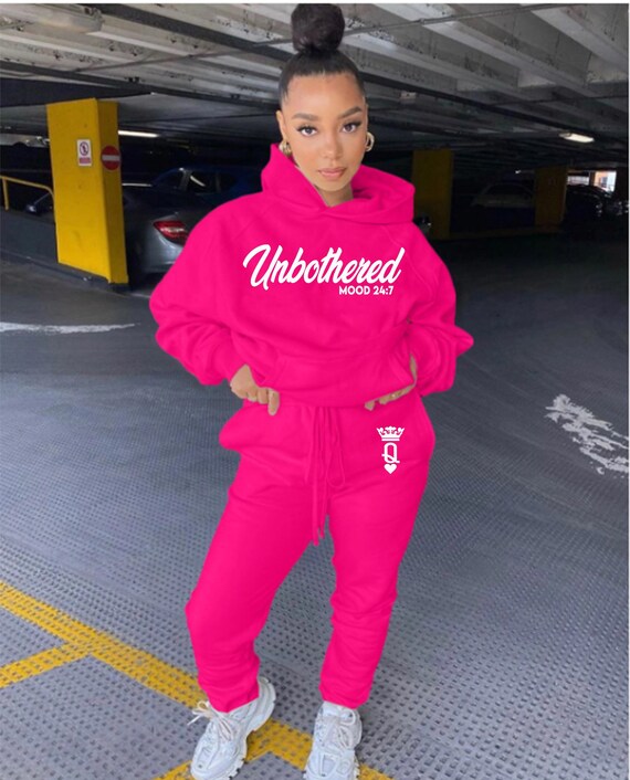 UNBOTHERED queen sweatsuits sets super comfy | Etsy