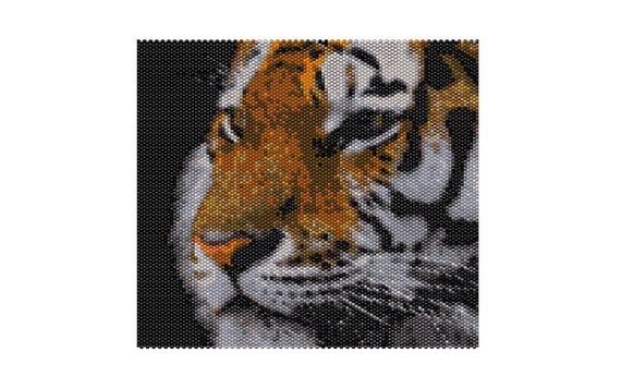 Peyote Tapestry Pattern - Tiger
