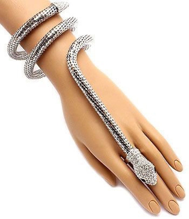 Snake Arm Cuff Snake Bangle Snake Armlet Snake Bracelet Etsy