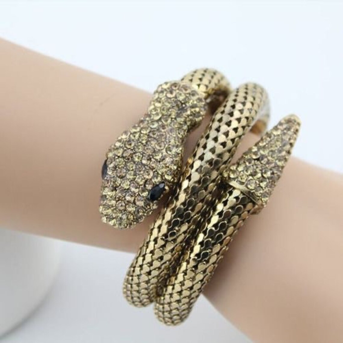 Snake Arm Cuff Snake Bangle Snake Armlet Snake Bracelet Etsy
