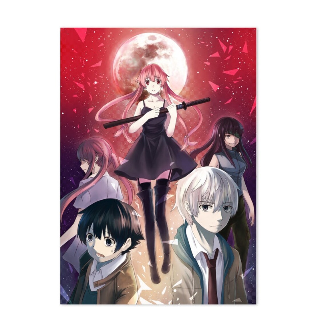 Poster Anime Future Diary Home Wall Scroll Roll Collection