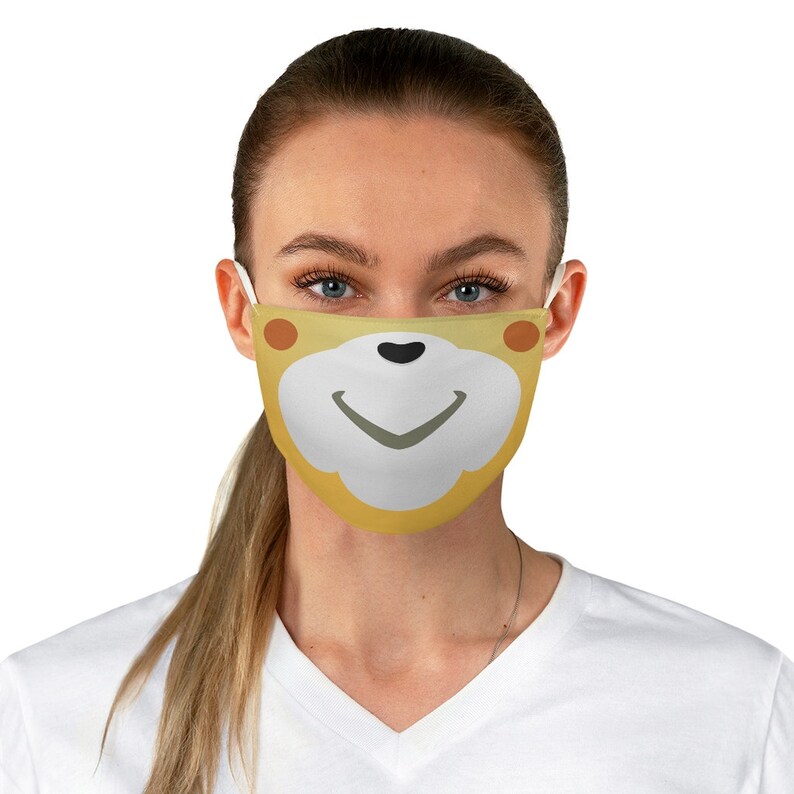 Isabelle Face Mask // Fabric Face Mask // Animal Crossing Mask Etsy