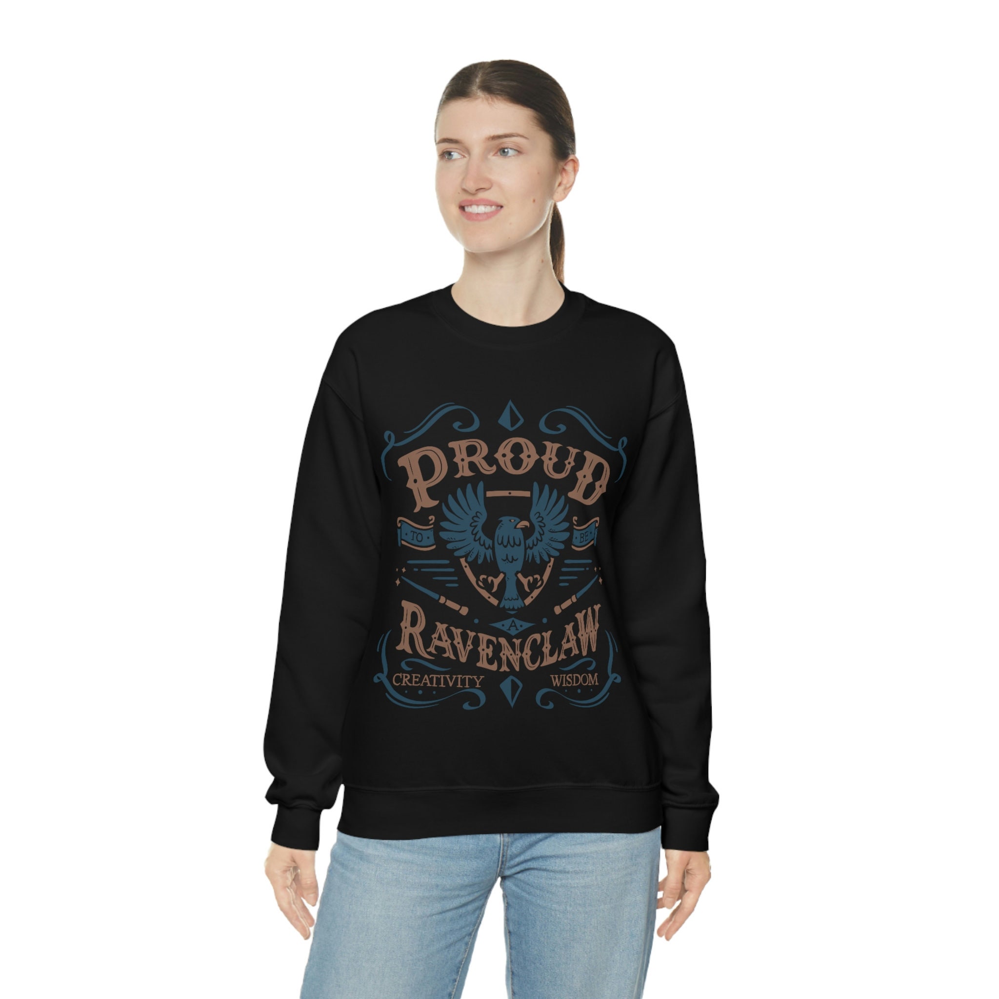 Harry Potter - Ravenclaw Crest Adult Pull-Over Hoodie by Brand A - Pixels