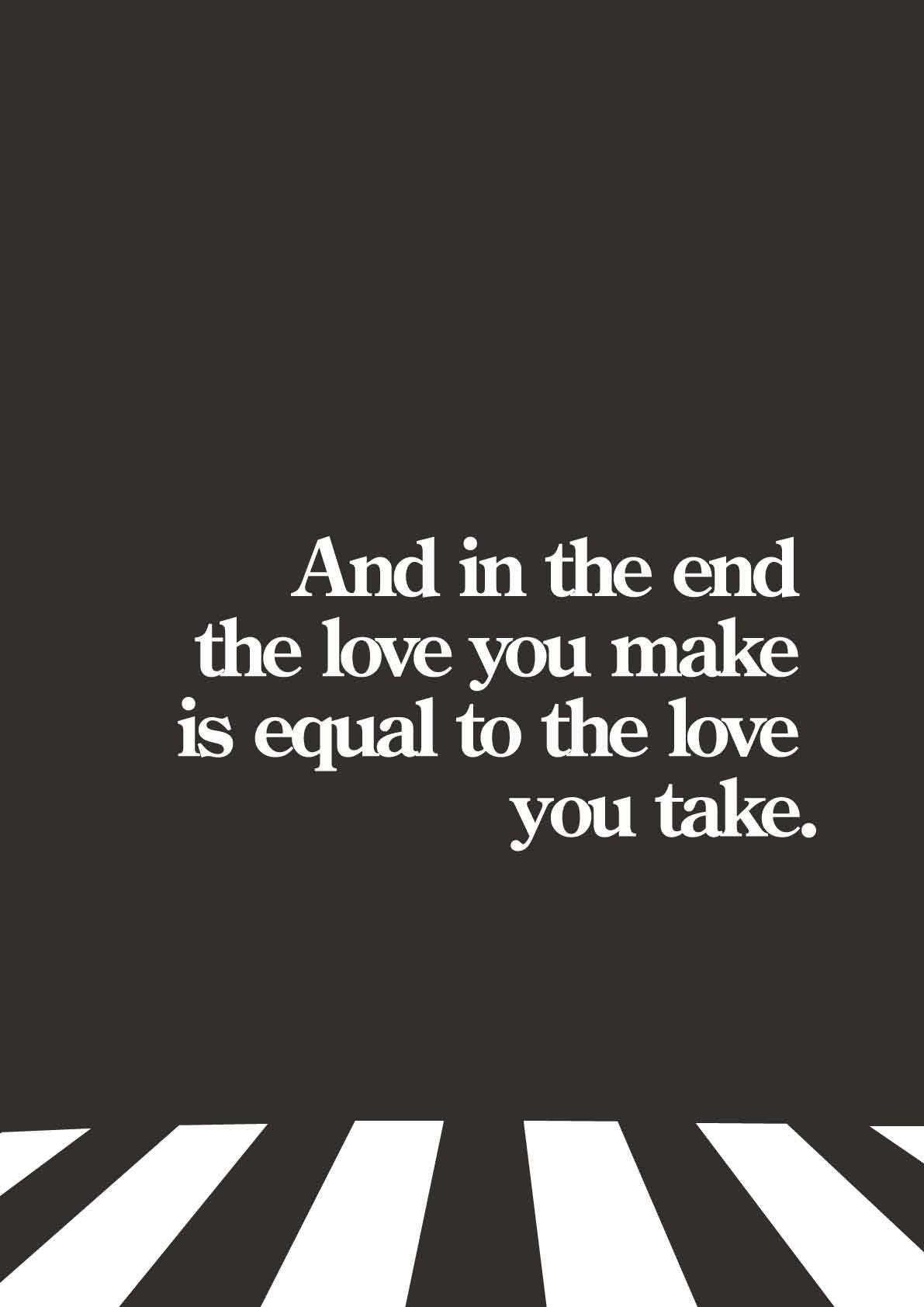 Graphics Design Poste Rtypography Lyrics Typographic Art | Graphic Design Poster | Minimalist Art | the Beatles ...
