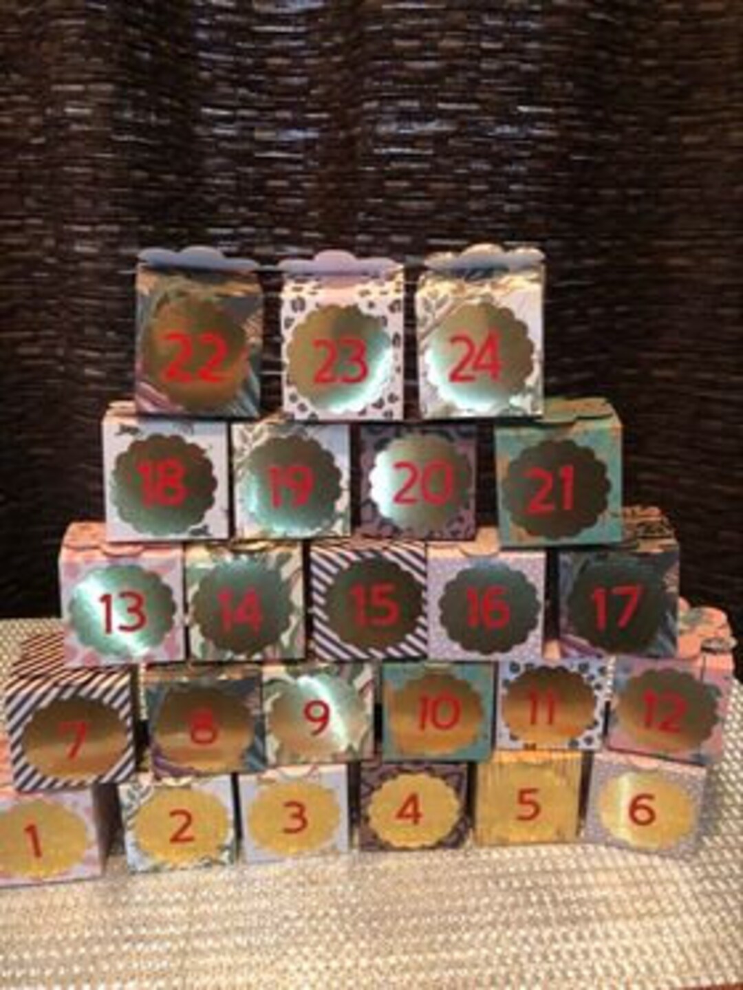 Advent Calendar Tropical 24 Day Christmas Countdown Etsy