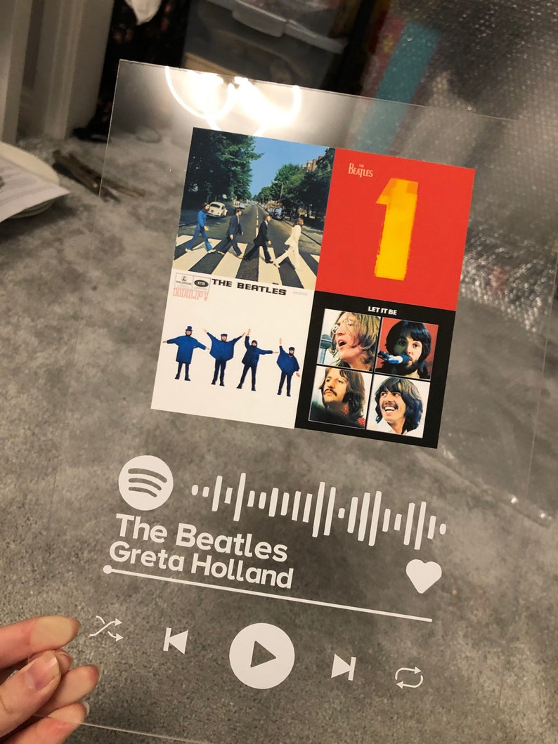 Custom Spotify Acrylic Plaques spotify plaque Spotify