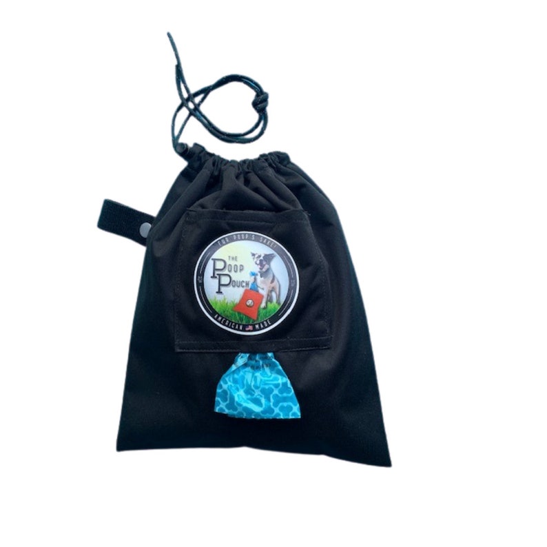 Poop bag carrier and dog waste carrier all in one. Premium Etsy