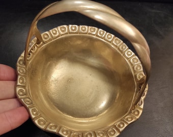Decorative Trinket Bowl - Vintage Solid Brass Small Bronze or Brass bowl for storing jewelry / Bowl for rings