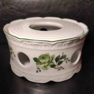 Mitterteich Porzellan Germany Vintage Warmer/White porcelain teapot warmer or for serving hot dishes