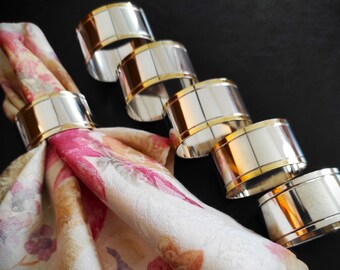 ヴィンテージスターリングシルバーナプキンリング - エレガントな 