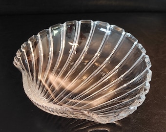 Vintage Kristallglas Schale - Kristall Waschtisch Schale - Candy Bowl Schale - Kristallschale
