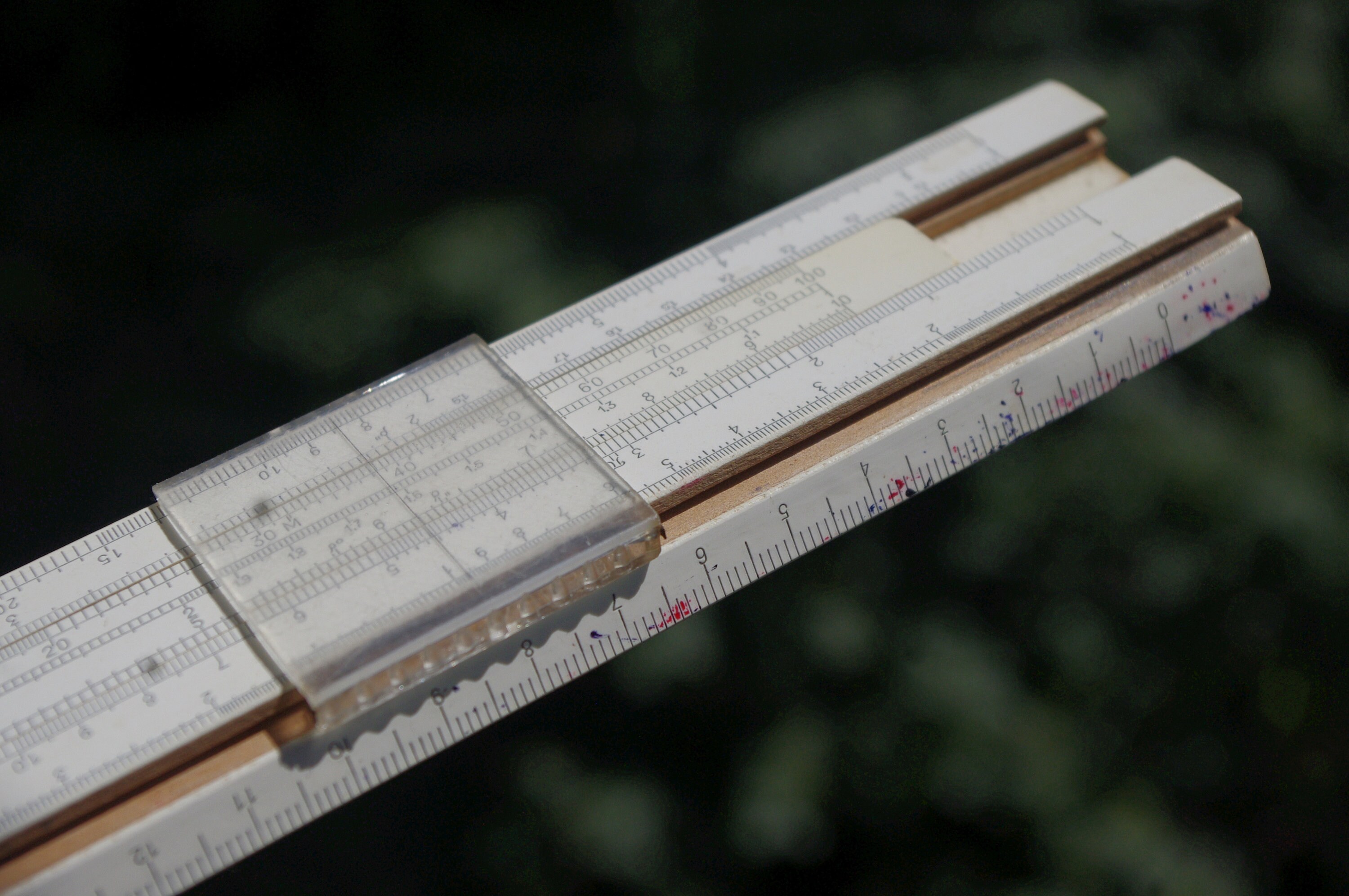Vintage slide rule 1972 Old logarithmic ruler Etsy