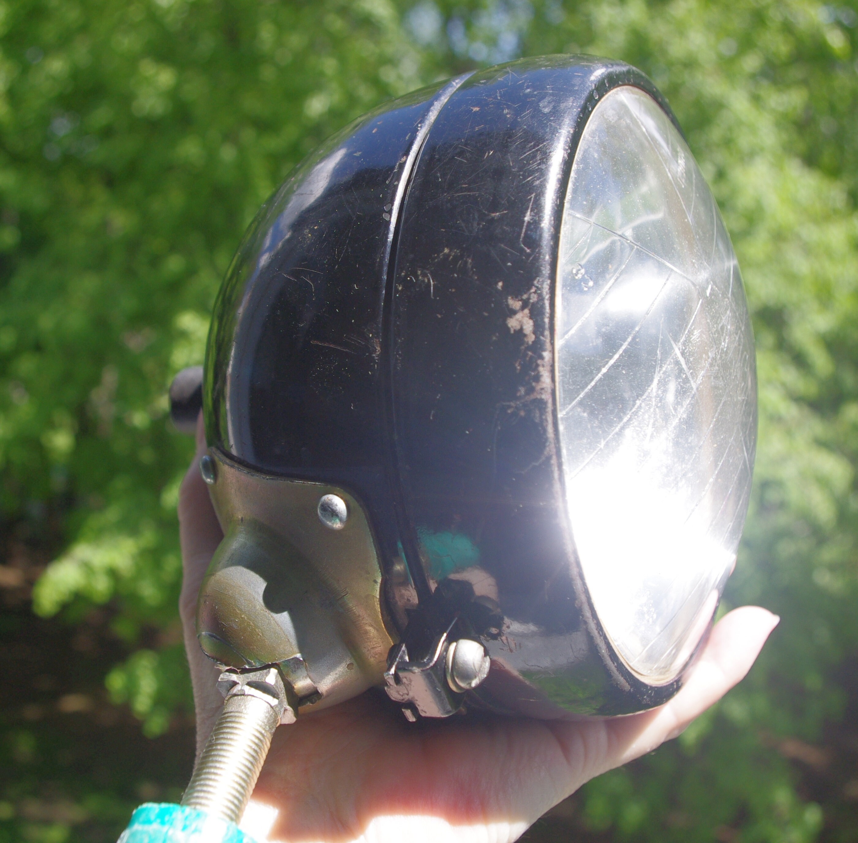 Old Headlight Vintage auto headlight USSR 80s spotlight Etsy