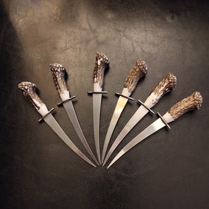 Set of 6 small vintage olive forks - sandwich, cocktail small forks Germany - Small knives - pins for sandwiches, canapés, olives, fruits