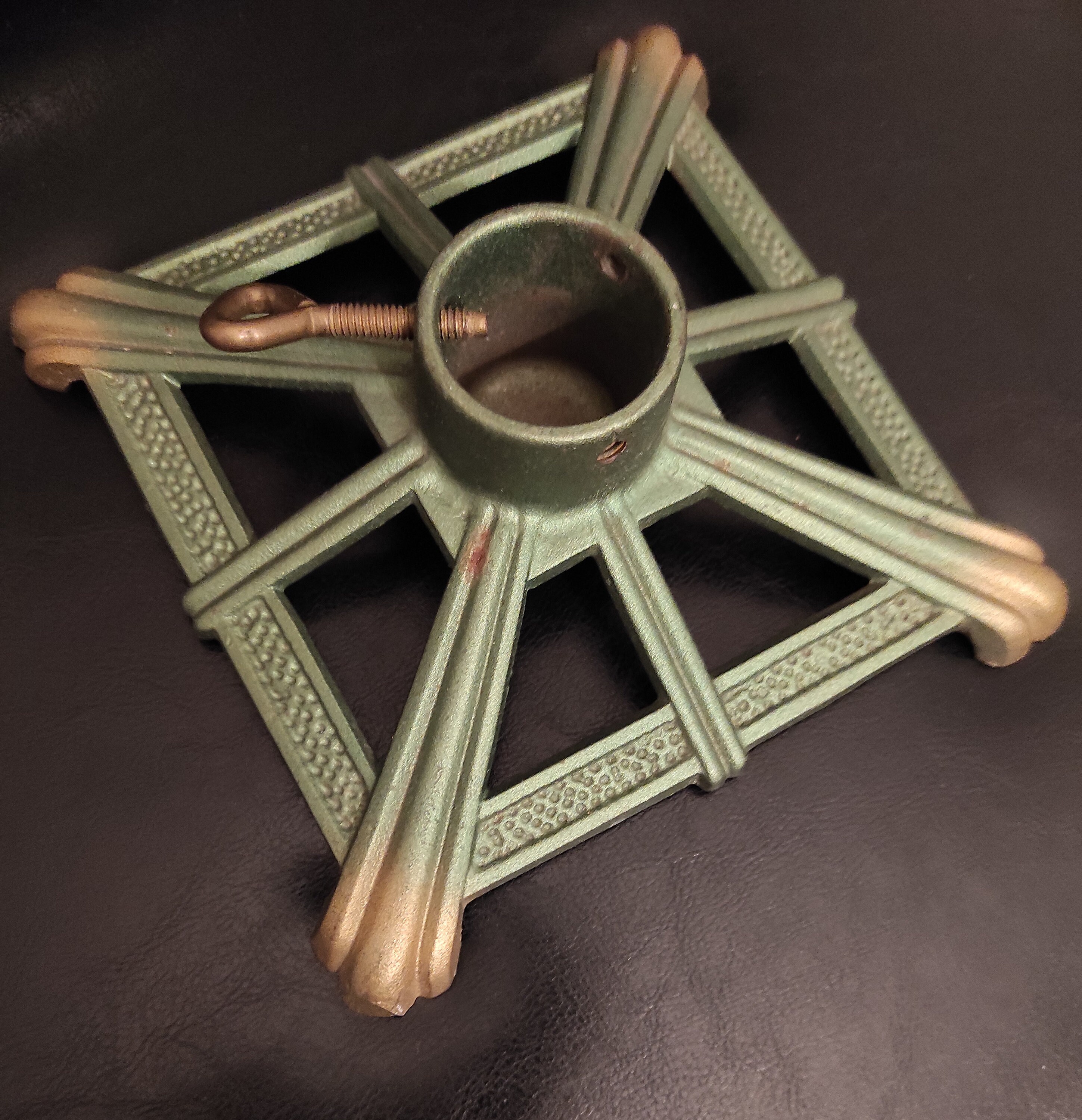 Small Vintage Cast Iron Christmas Tree Stand Cast Iron Etsy