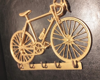 Key Hanger - Vintage Wall Mounted Brass Key Holder / Vintage Brass Hooks for Clothes, Key or Towels