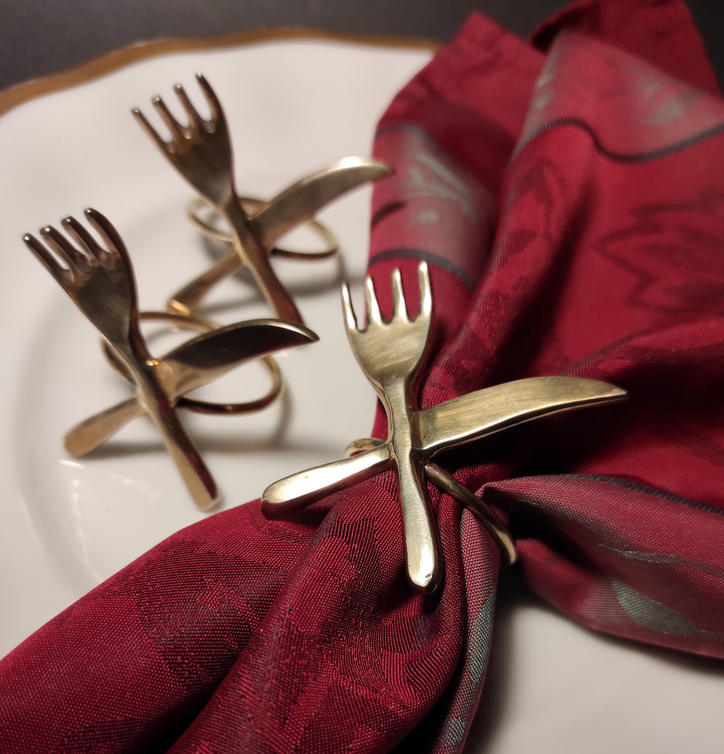 真鍮　ナフキンリング　アンティーク Antique bronze napkin rings - Etsy 日本
