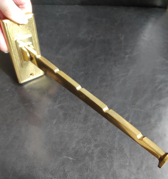 Vintage Brass Folding Clothes Rack Wall Folding Clothes - Etsy