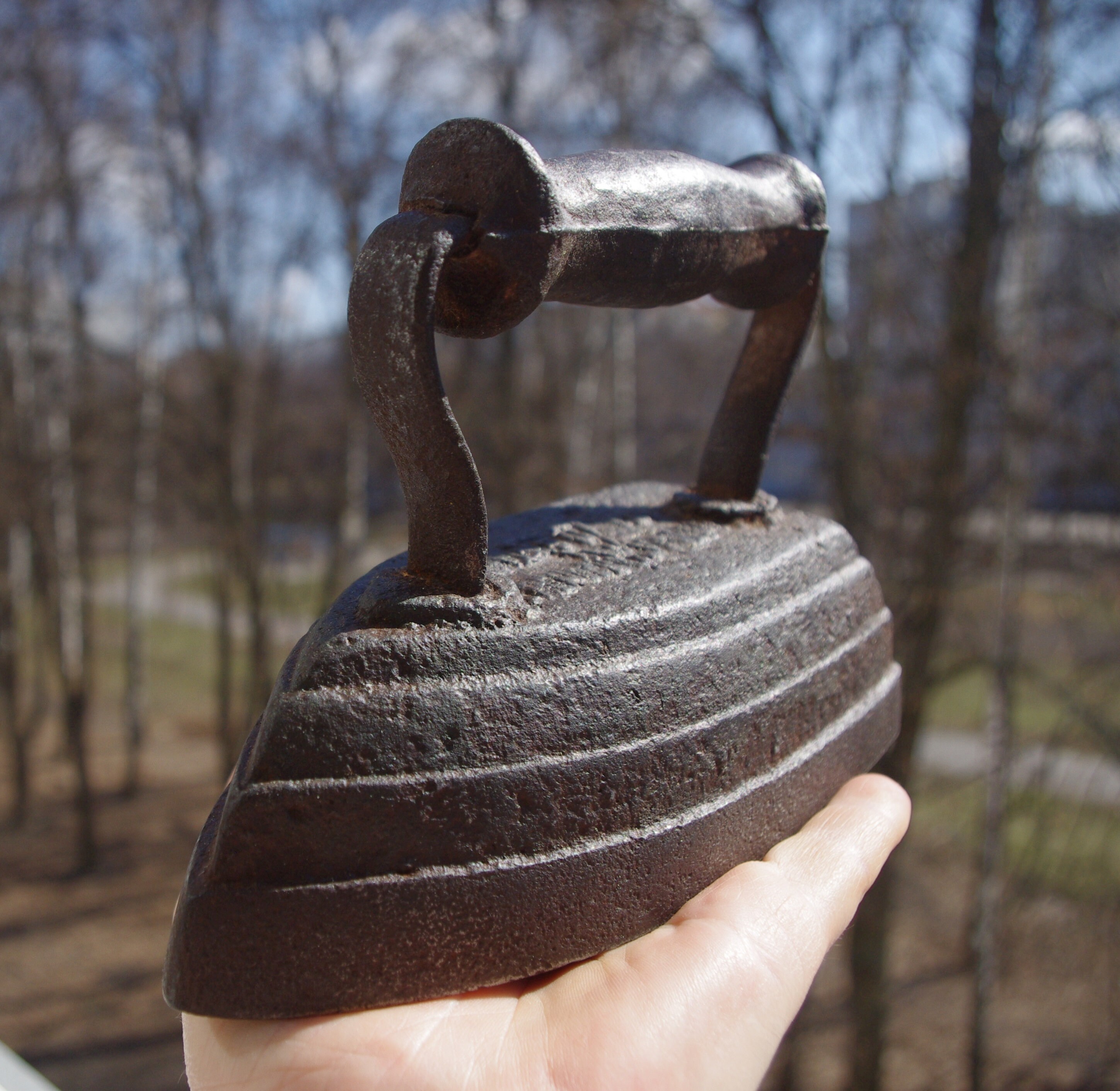 Vintage sad iron. Old Soviet iron 3.896kg. Etsy