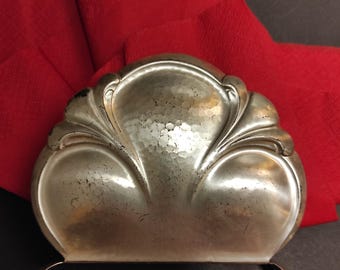 Vintage Silver Plated Napkin Holder/Antique German Silver Plated Napkin Holder Wilhelm  Wolff AG, Metallwarenfabrik, Pforzheim