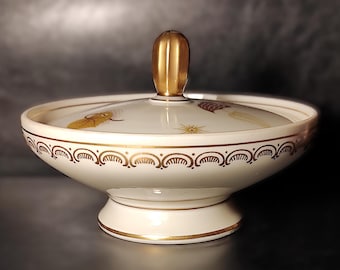 Vintage Thomas Porzellan Zuckerdose Bonbonschale 50er Jahre/Schmuckschatulle Zuckerdose Bonboniere