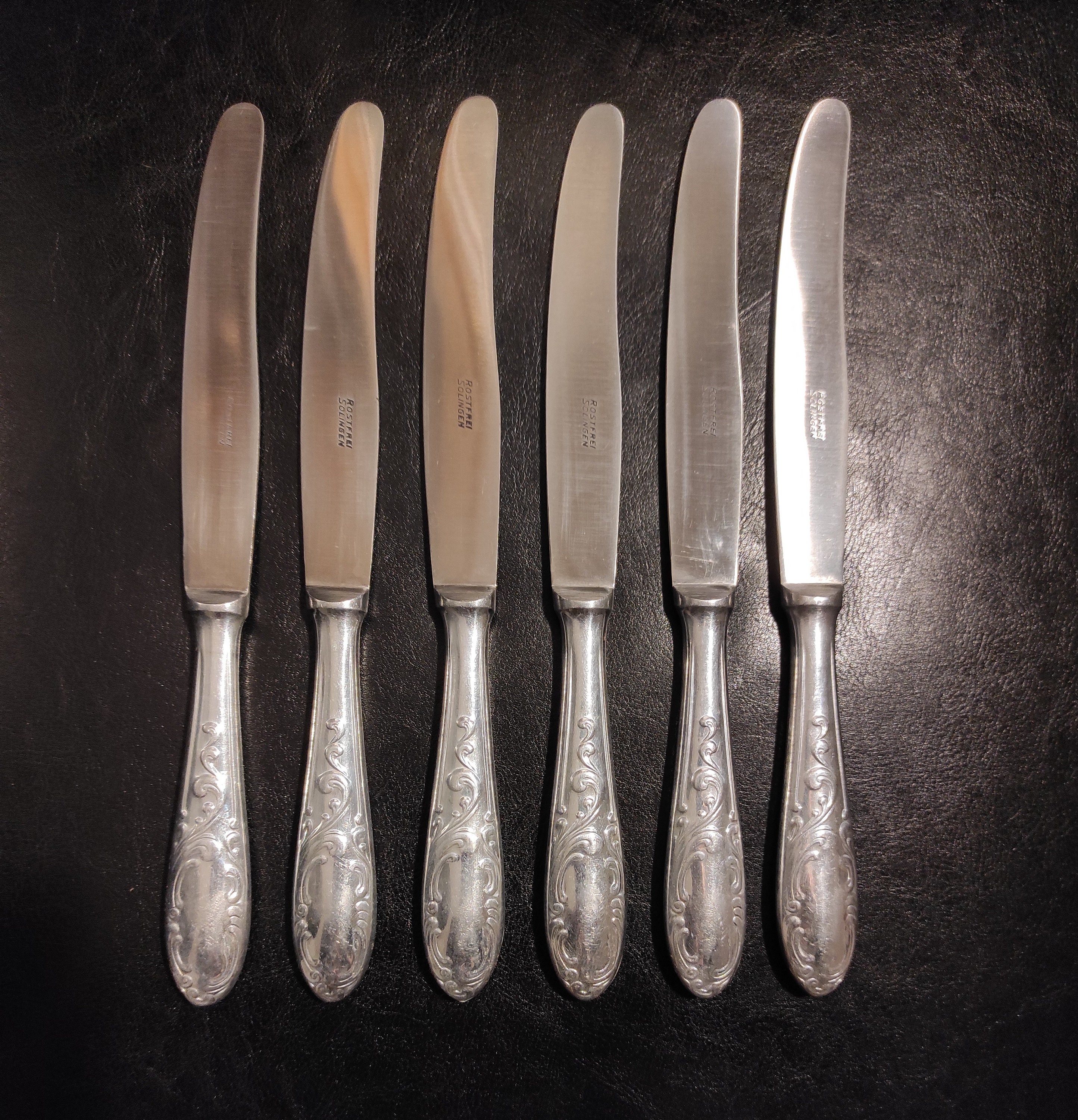 Solingen. Set of 6 Antique German Knives - Vintage Knives