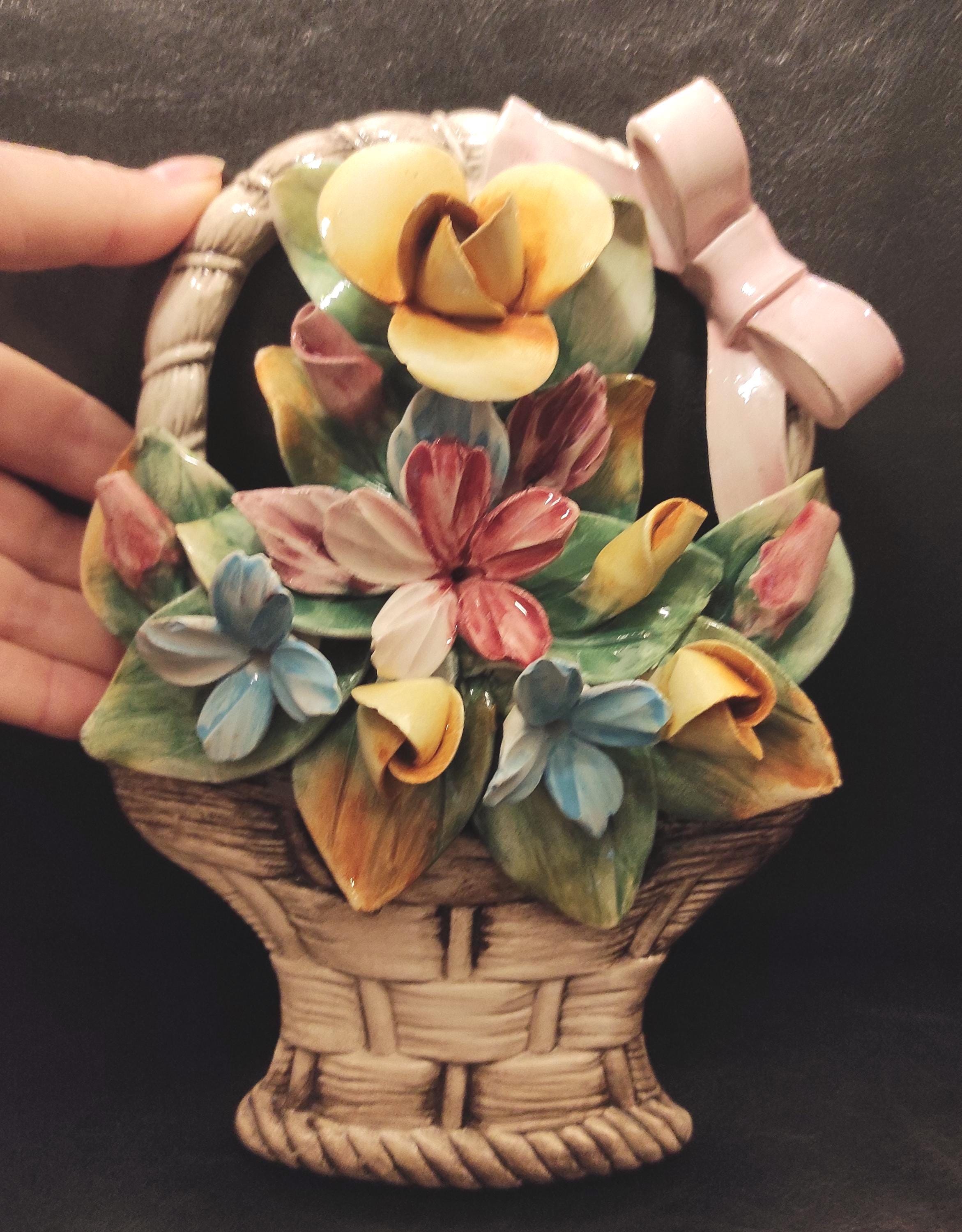 Paire de perroquets en porcelaine Capo di Monté NAPLES ITALIE XX siècle