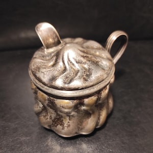 Crémier à lait concentré vintage plaqué argent/ancien crémier minable pour collection, présentoir, décoration de cuisine, vitrine, restaurant, accessoires photo