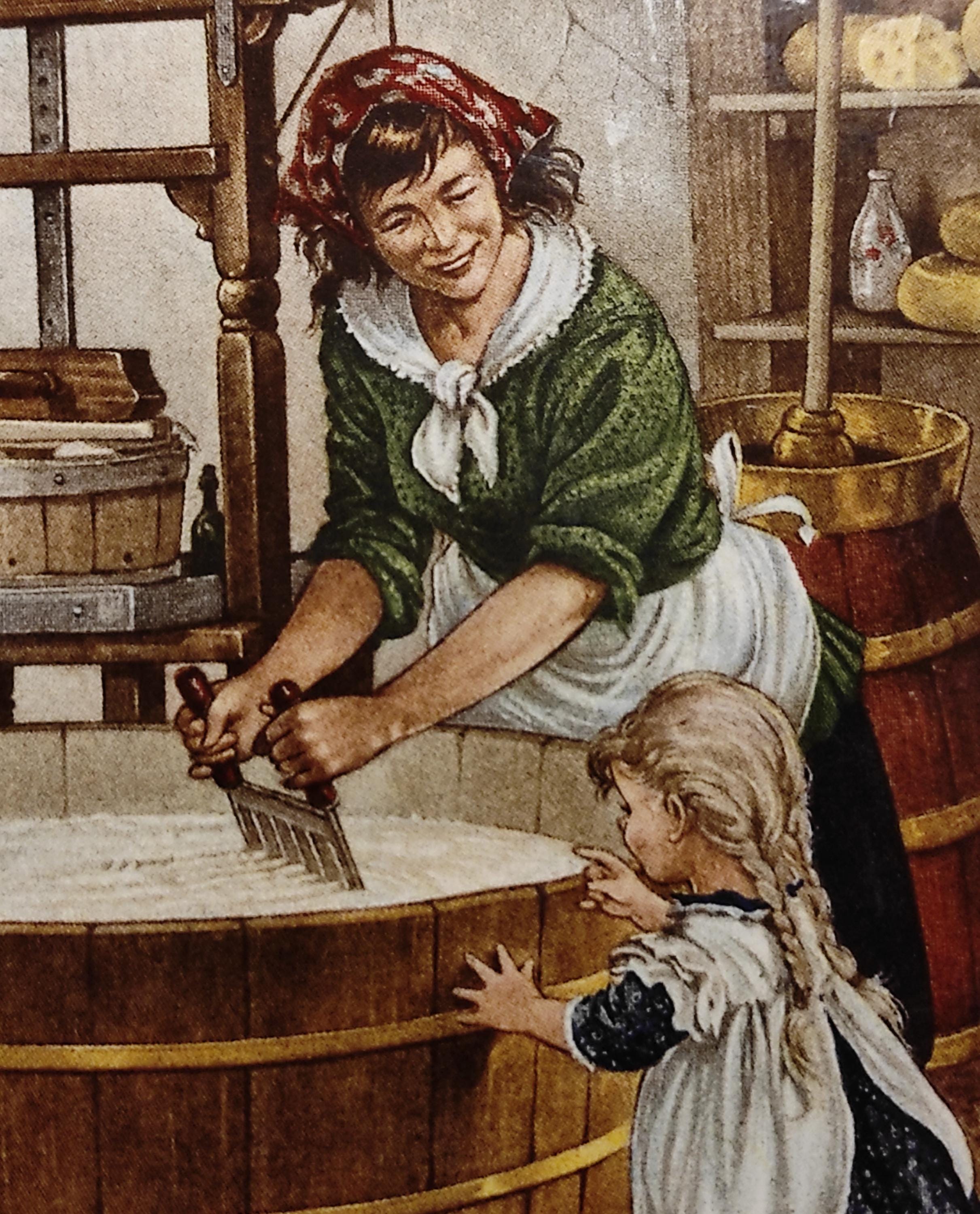 装飾タイル2枚セット オランダ製 絵画の複製入りセラミックタイル
