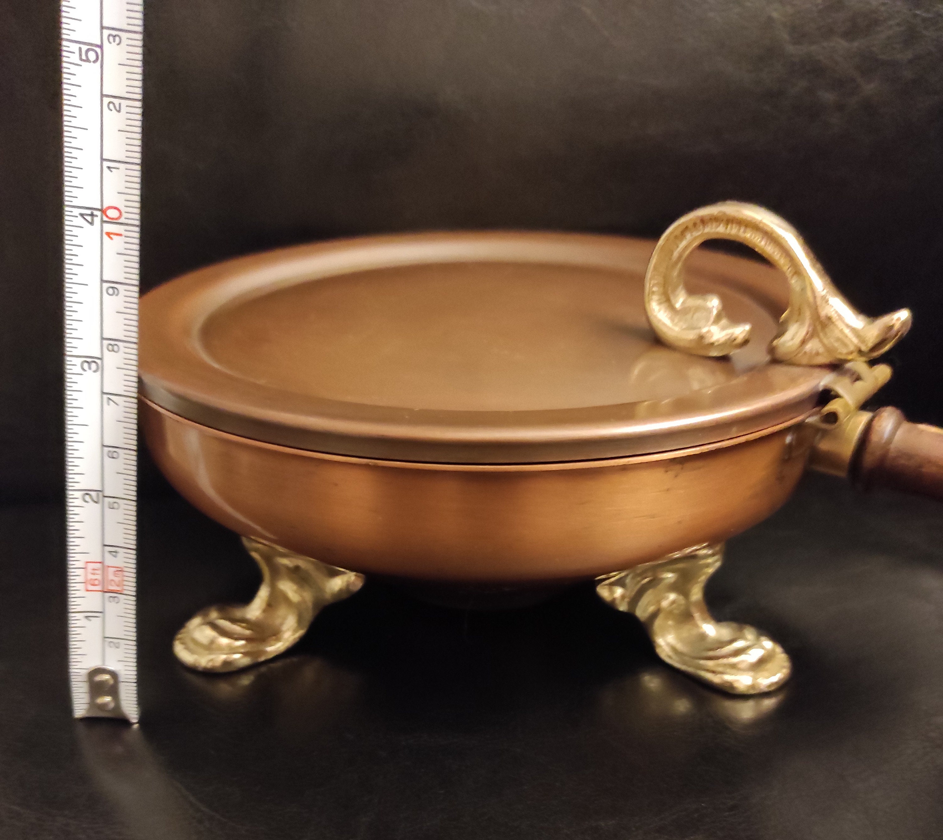 Bassinoire En Cuivre Villedieu - 62cm X 21cm - Très Bon état