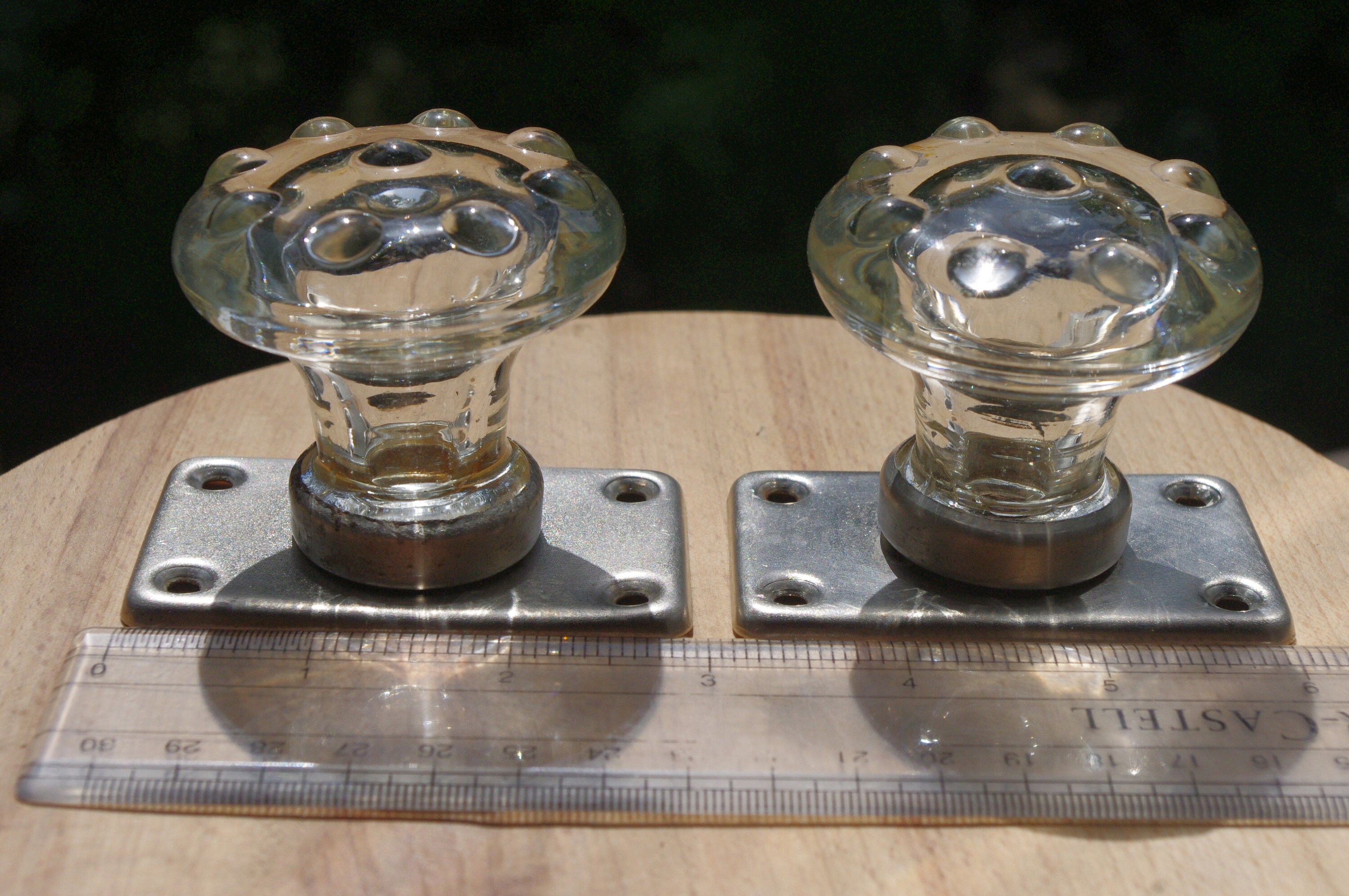 Vintage door pull handles. Set of 2 pieces Etsy