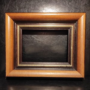 Marco de fotos de madera vintage de 24 x 29 cm (9 1/2" x 11 3/4") sin vidrio. Marco ancho para pintar, tomar fotos u otros proyectos creativos.