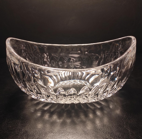 Vintage Lead Crystal Candy Bowl / Crystal Vanity Trinket Bowl for Collection, Decor, Gift