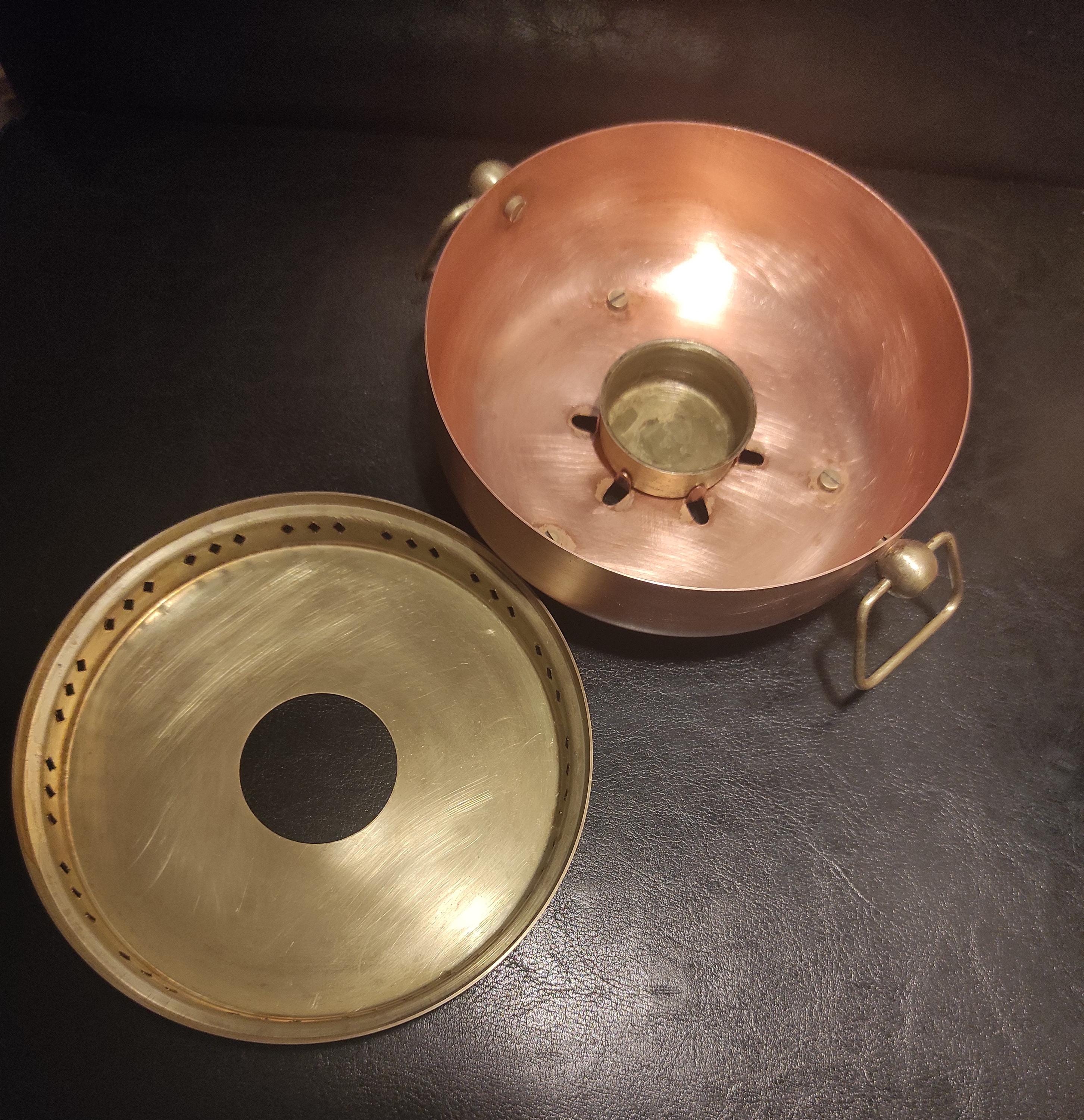 ヴィンテージ真鍮と銅のティーウォーマー/サービング真鍮ティーポット