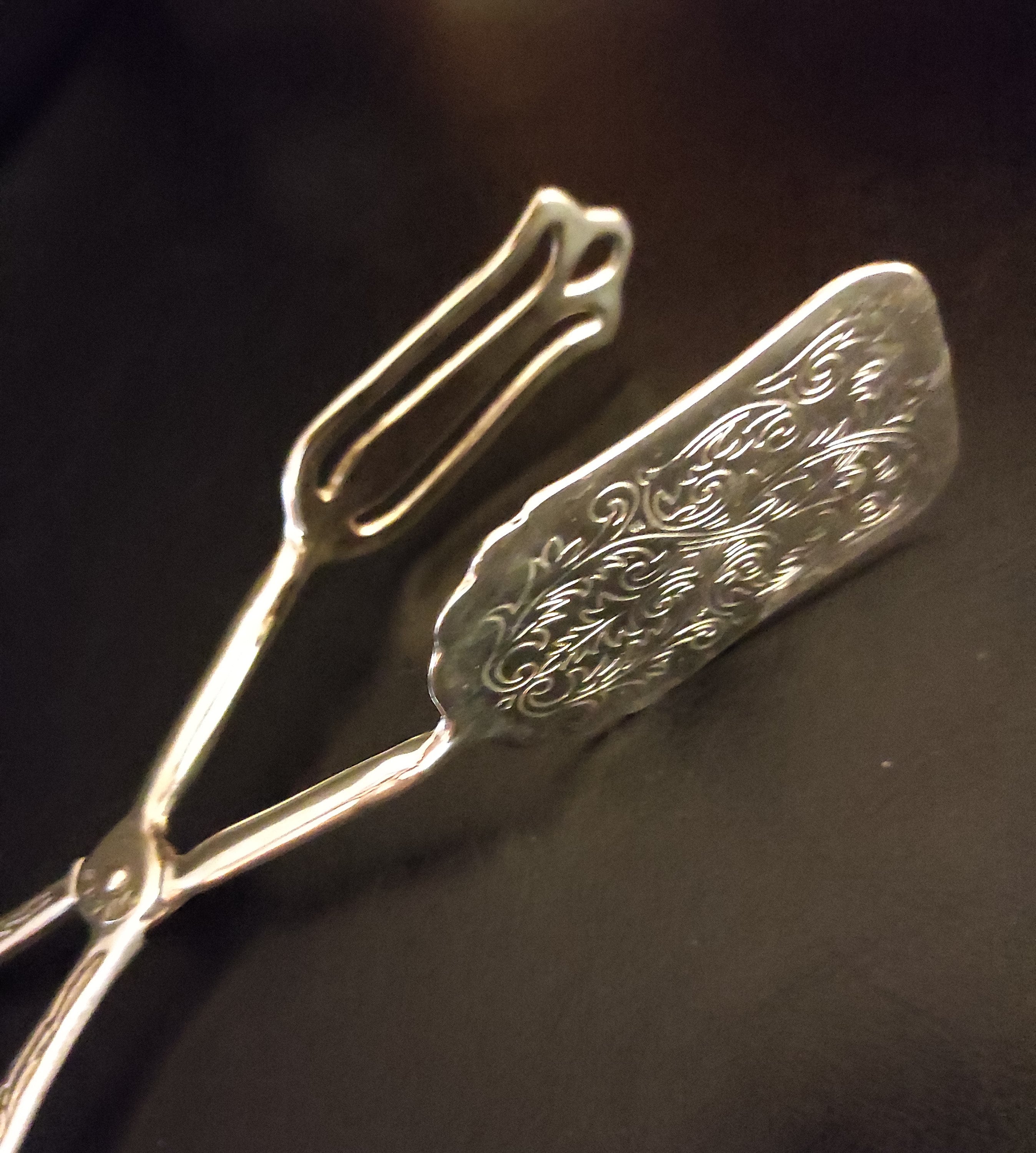 ドイツ　アンティーク銀製品　クッキー サンドイッチ　トング　シルバー800 ドイツ アンティーク銀製品 クッキー サンドイッチ トング シルバー800