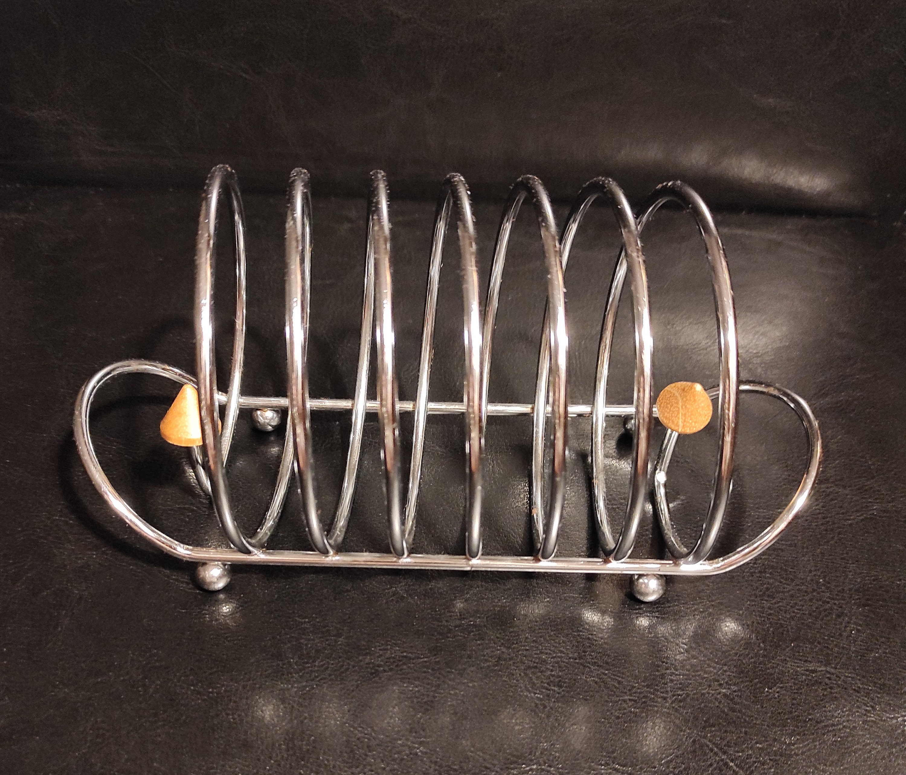 Vintage Steel Toast Rack - Mid-century Metal Toast Holder