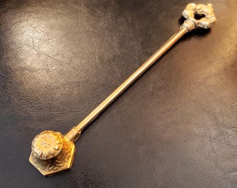 Vintage Brass Candle Snuffer / Antique Candle Fire Extinguisher / Vintage Brass Candle Smother / Candle Accessory
