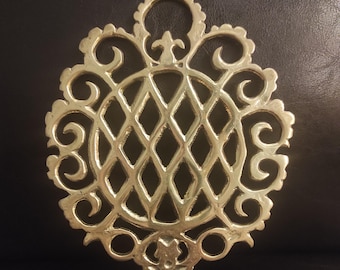 ヴィンテージ真鍮製トリベット、ヴィンテージ金属製トリベット - Etsy 日本