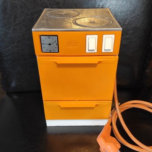 Vintage toy cooker - Toy Kitchen Furniture - Doll Kitchen - Vintage Toy Electric Stove