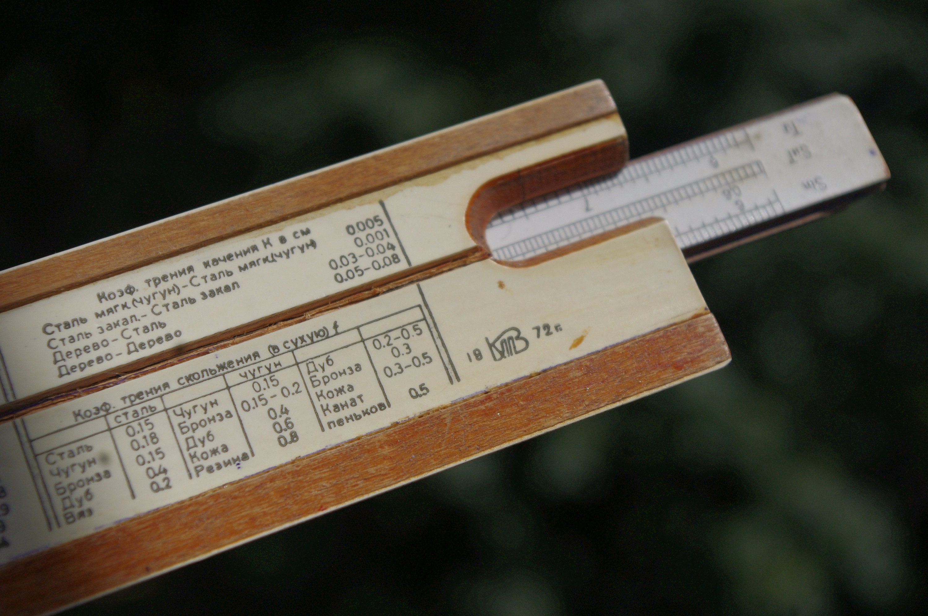 Vintage slide rule 1972 Old logarithmic ruler Etsy