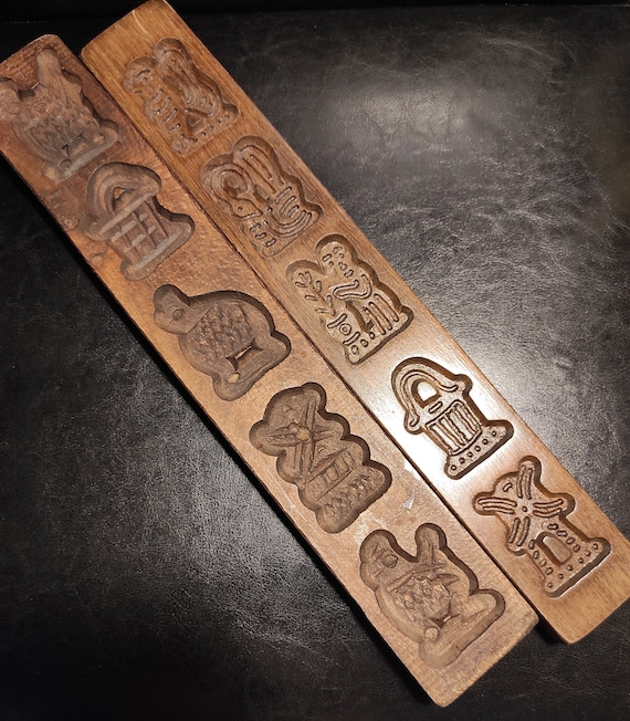 Vintage Wooden Molds Length 40 Cm for Gingerbread or Cookies/wall