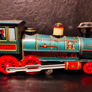 Vintage Special Western Steam Locomotive for collection, display, creative projects, interior decoration,travel agency showcase, photo props