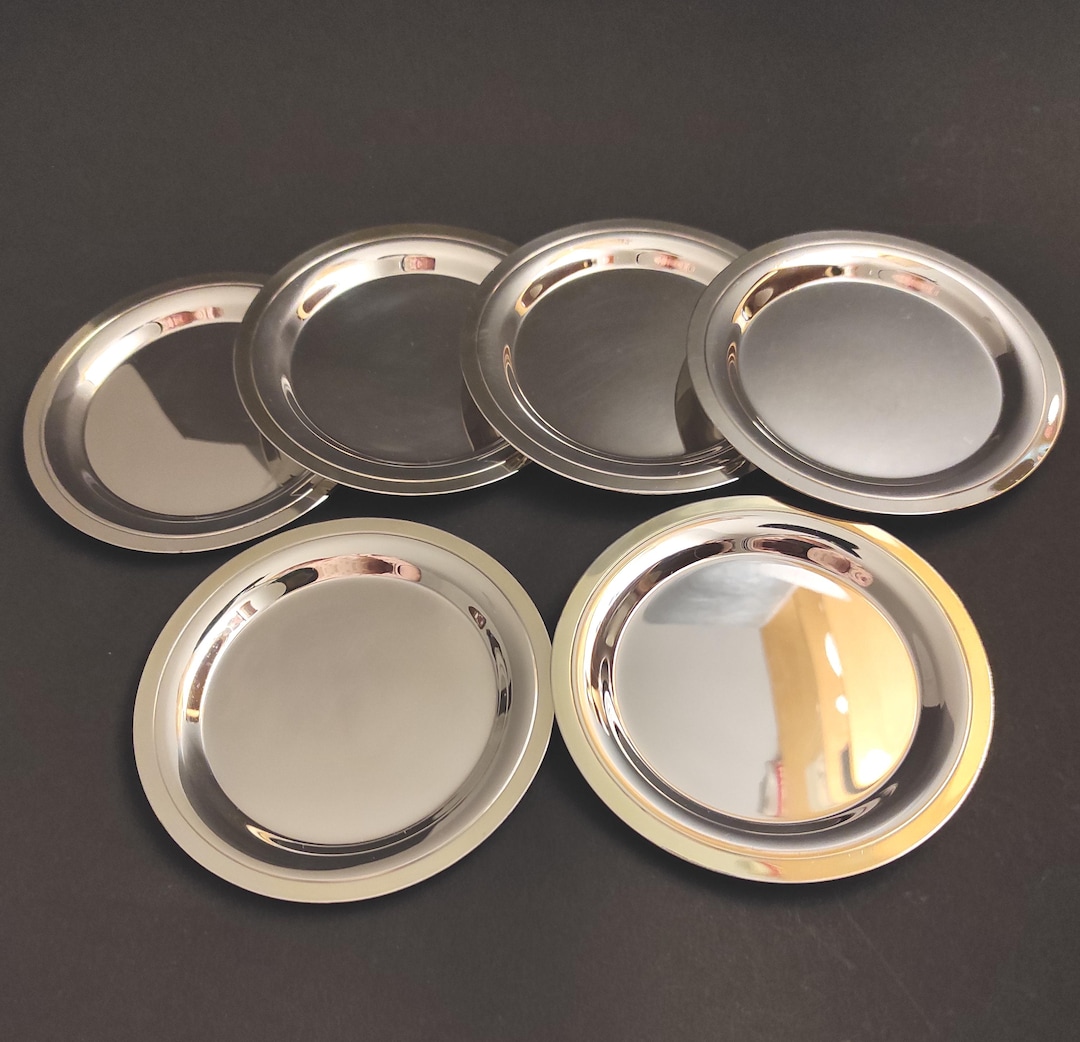 Set 6 Vintage Silver Plated German Coasters From the Middle of the Last ...