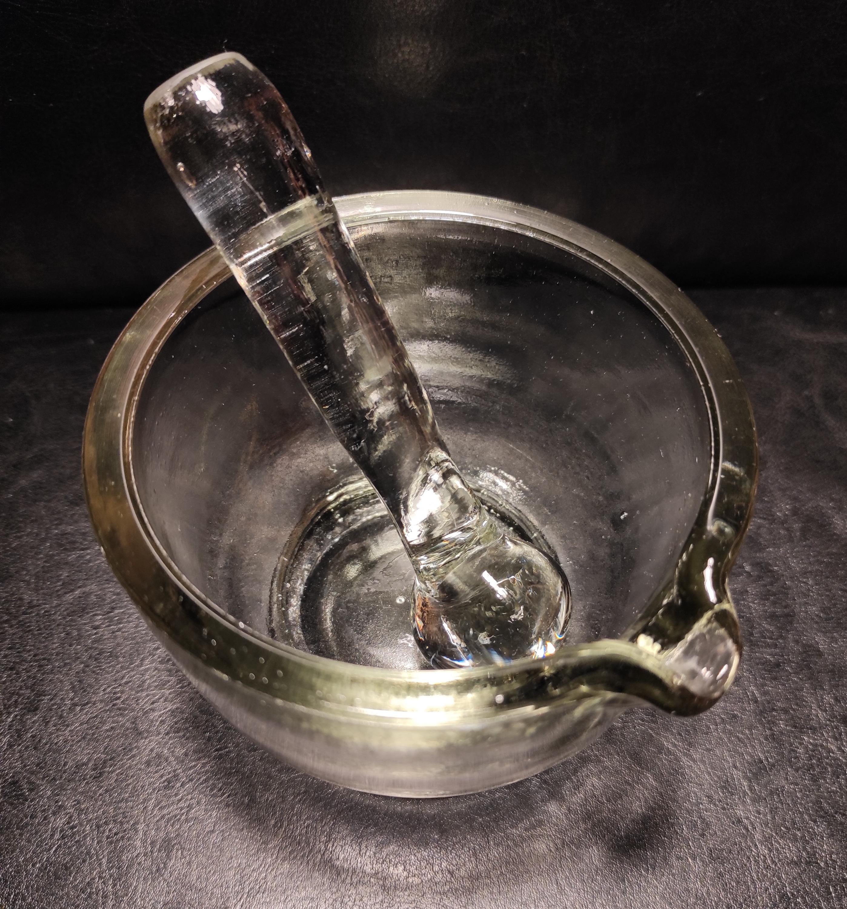 Mortier pilon vide poche cristal vintage design années 60 70' - Décoration
